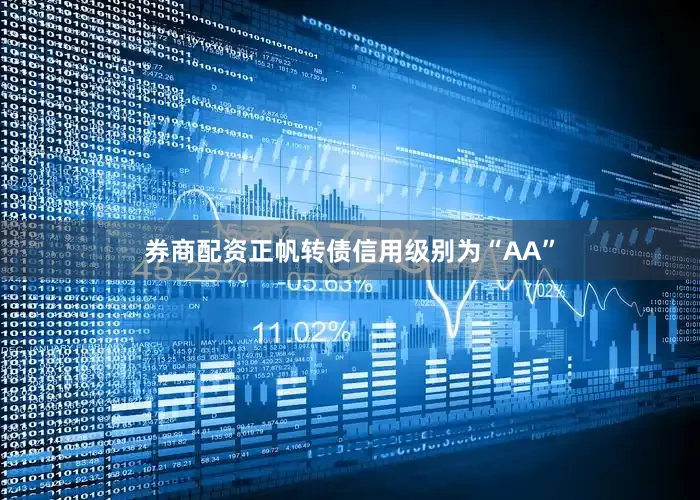 券商配资正帆转债信用级别为“AA”